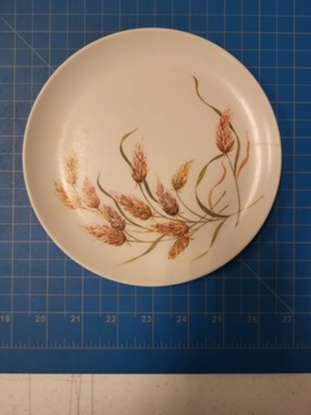 Miramar Melmac Dinnerware Plate Wheat Design Vintage 6 1/4" Diameter Collectible